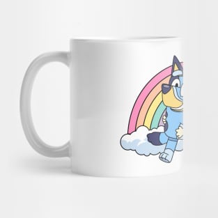 Bluey and bingo rainbow Mug